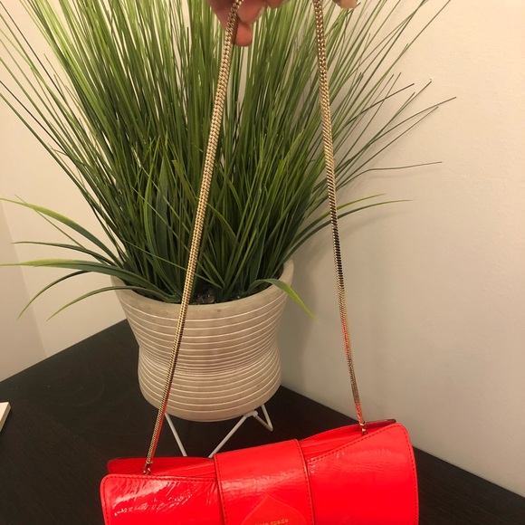 Kate spade patent leather clutch / shoulder bag - Picture 3 of 8